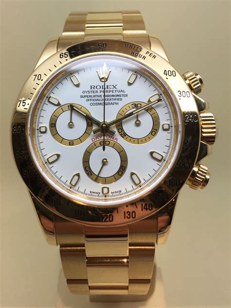 rolex daytona 18ct gold|Rolex daytona 18k white gold.